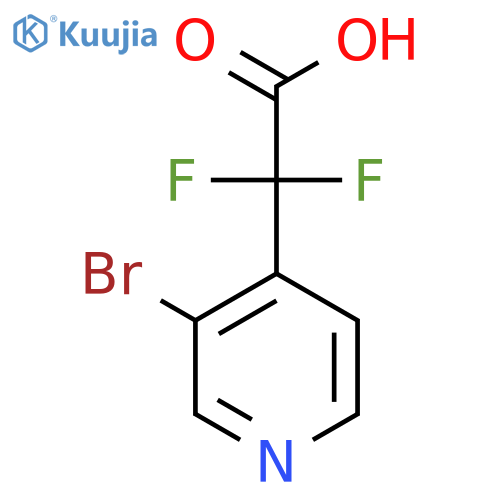 2-(3-bromopyridin-4-yl)-2,2-difluoroacetic acid structure
