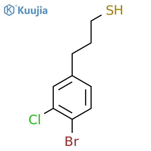 3-(4-bromo-3-chlorophenyl)propane-1-thiol structure