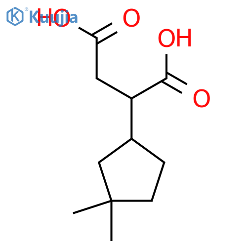 2-(3,3-dimethylcyclopentyl)butanedioic acid structure