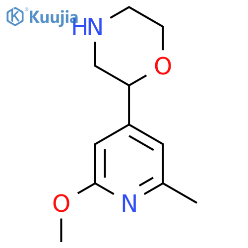 2-(2-methoxy-6-methylpyridin-4-yl)morpholine structure