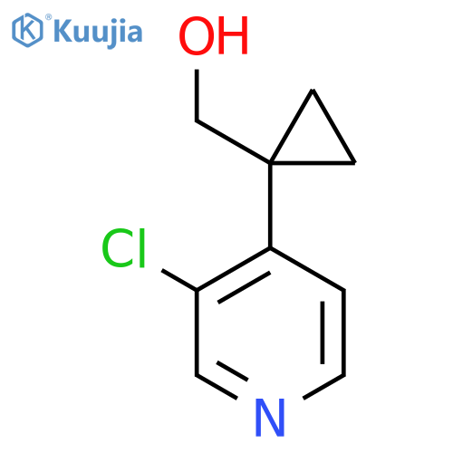 1-(3-chloropyridin-4-yl)cyclopropylmethanol structure