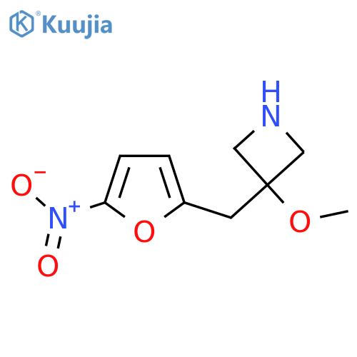 3-methoxy-3-(5-nitrofuran-2-yl)methylazetidine structure