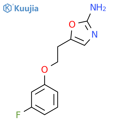 5-2-(3-fluorophenoxy)ethyl-1,3-oxazol-2-amine structure