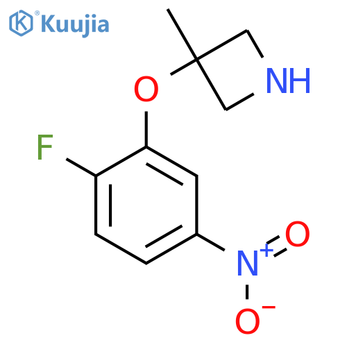 3-(2-fluoro-5-nitrophenoxy)-3-methylazetidine structure