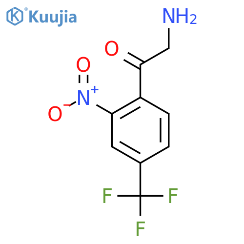 2-amino-1-2-nitro-4-(trifluoromethyl)phenylethan-1-one structure