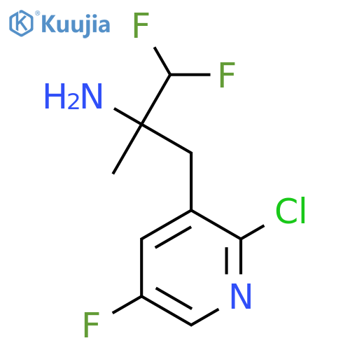 3-(2-chloro-5-fluoropyridin-3-yl)-1,1-difluoro-2-methylpropan-2-amine structure