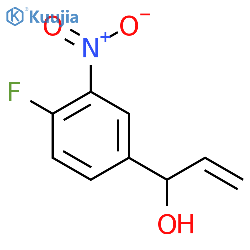 1-(4-Fluoro-3-nitrophenyl)prop-2-en-1-ol structure