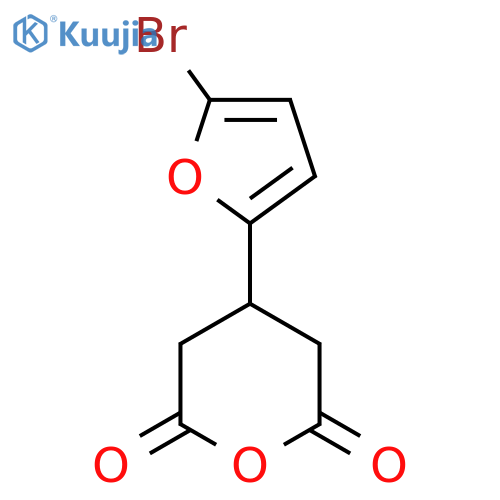 4-(5-bromofuran-2-yl)oxane-2,6-dione structure