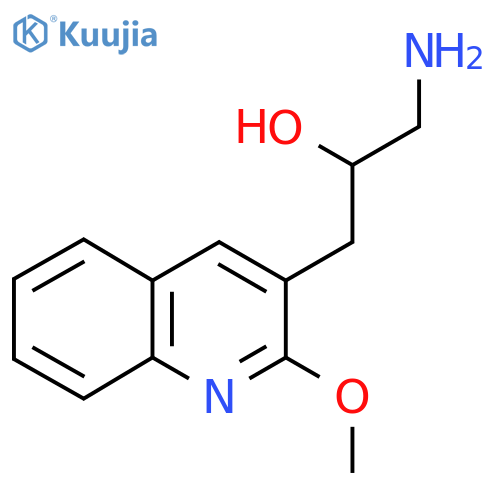 1-amino-3-(2-methoxyquinolin-3-yl)propan-2-ol structure