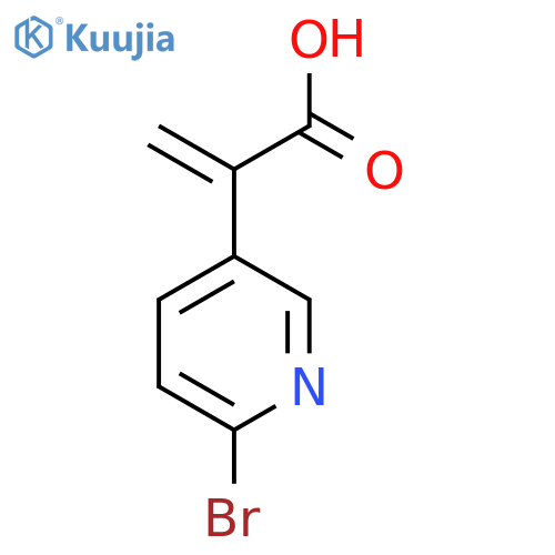 2-(6-bromopyridin-3-yl)prop-2-enoic acid structure