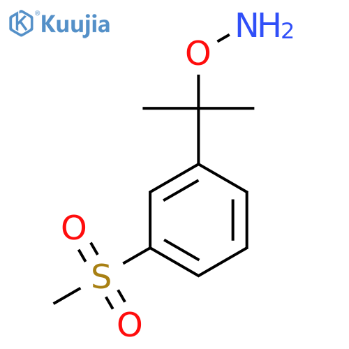 O-2-(3-methanesulfonylphenyl)propan-2-ylhydroxylamine structure