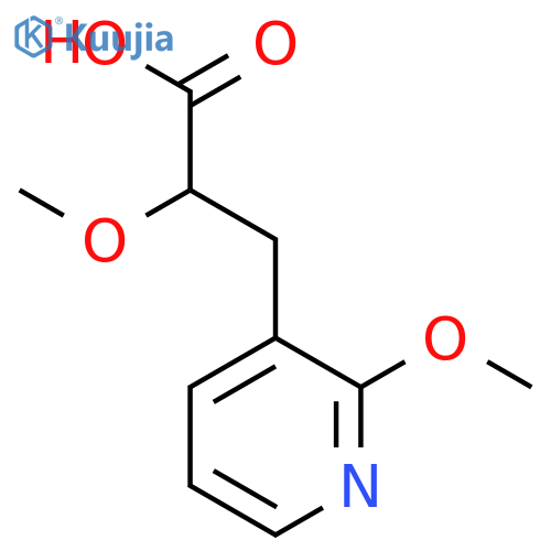 2-methoxy-3-(2-methoxypyridin-3-yl)propanoic acid structure