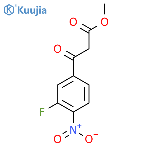 methyl 3-(3-fluoro-4-nitrophenyl)-3-oxopropanoate structure