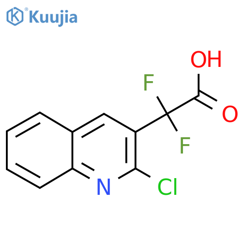 2-(2-chloroquinolin-3-yl)-2,2-difluoroacetic acid structure