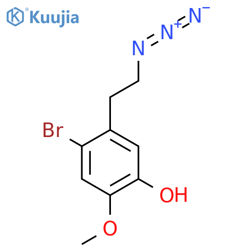 5-(2-Azidoethyl)-4-bromo-2-methoxyphenol structure