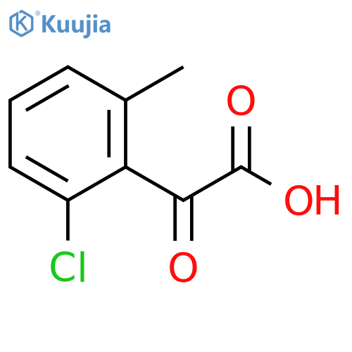 2-(2-chloro-6-methylphenyl)-2-oxoacetic acid structure