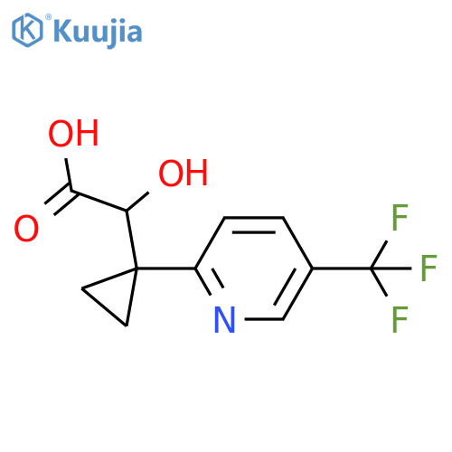 2-hydroxy-2-{1-5-(trifluoromethyl)pyridin-2-ylcyclopropyl}acetic acid structure