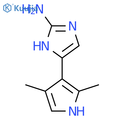 5-(2,4-dimethyl-1H-pyrrol-3-yl)-1H-imidazol-2-amine structure
