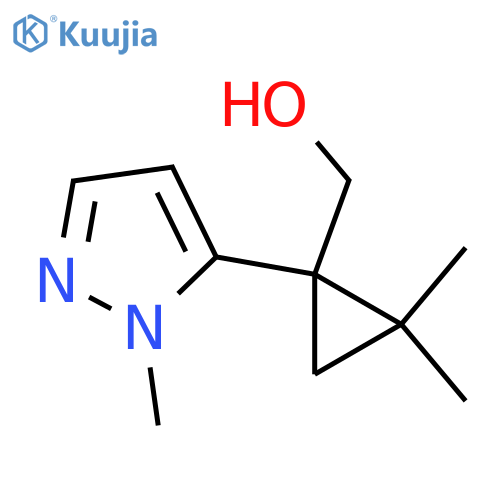 2,2-dimethyl-1-(1-methyl-1H-pyrazol-5-yl)cyclopropylmethanol structure