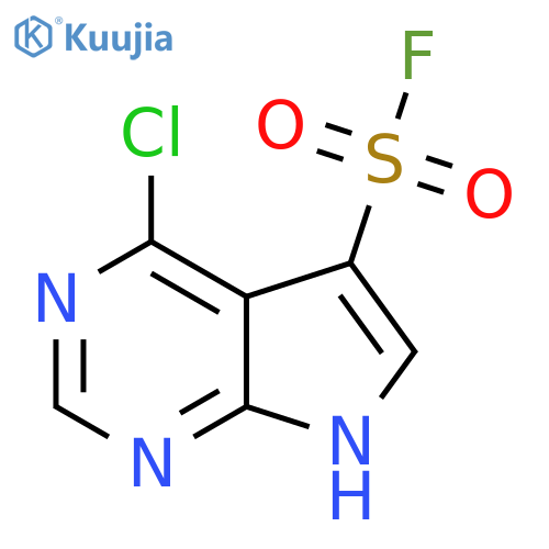 4-chloro-7H-pyrrolo2,3-dpyrimidine-5-sulfonyl fluoride structure