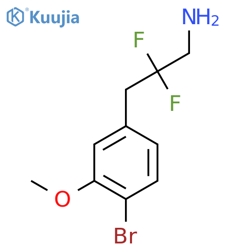 3-(4-Bromo-3-methoxyphenyl)-2,2-difluoropropan-1-amine structure