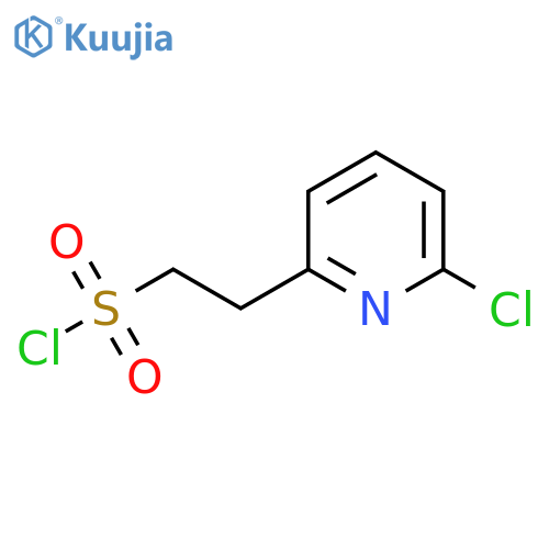 2-(6-chloropyridin-2-yl)ethane-1-sulfonyl chloride structure