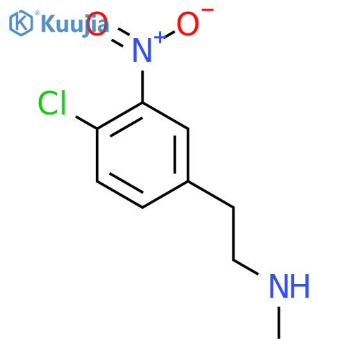 2-(4-chloro-3-nitrophenyl)ethyl(methyl)amine structure