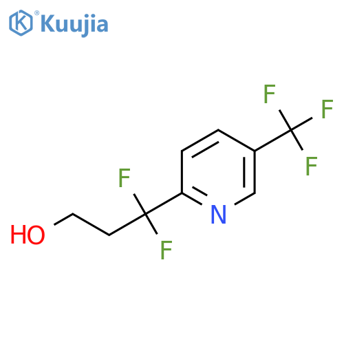 3,3-difluoro-3-5-(trifluoromethyl)pyridin-2-ylpropan-1-ol structure