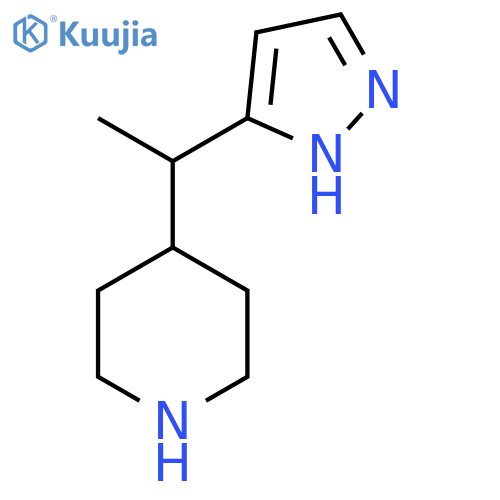 4-1-(1H-pyrazol-3-yl)ethylpiperidine structure