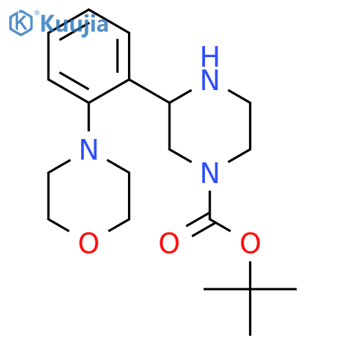 tert-butyl 3-2-(morpholin-4-yl)phenylpiperazine-1-carboxylate structure