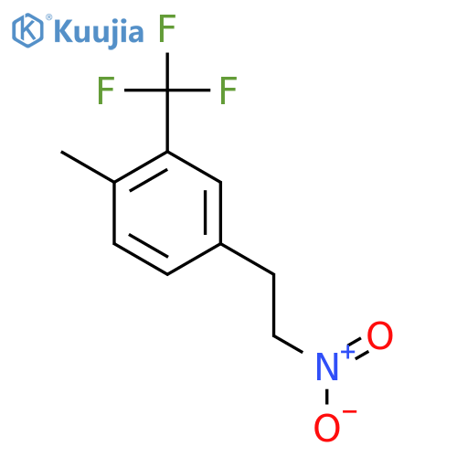 1-methyl-4-(2-nitroethyl)-2-(trifluoromethyl)benzene structure