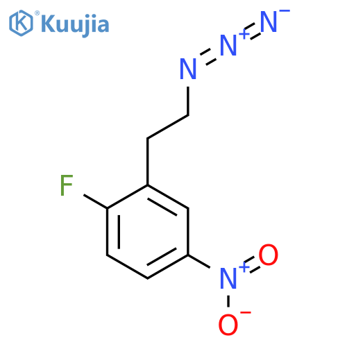 2-(2-azidoethyl)-1-fluoro-4-nitrobenzene structure