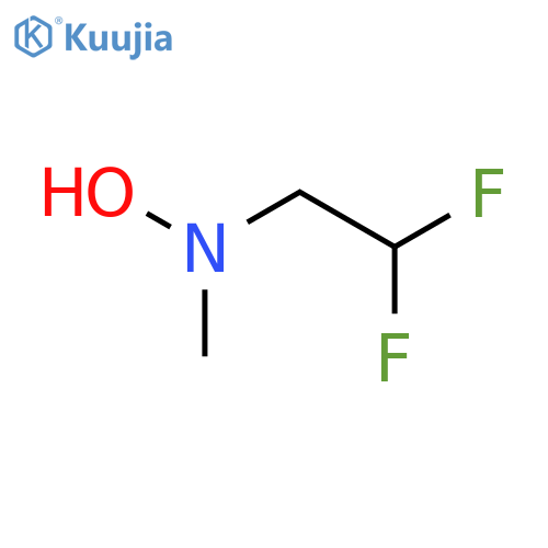 N-(2,2-difluoroethyl)-N-methylhydroxylamine structure