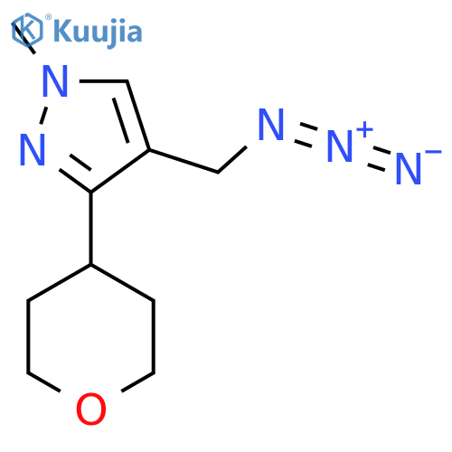 4-(azidomethyl)-1-methyl-3-(oxan-4-yl)-1H-pyrazole structure