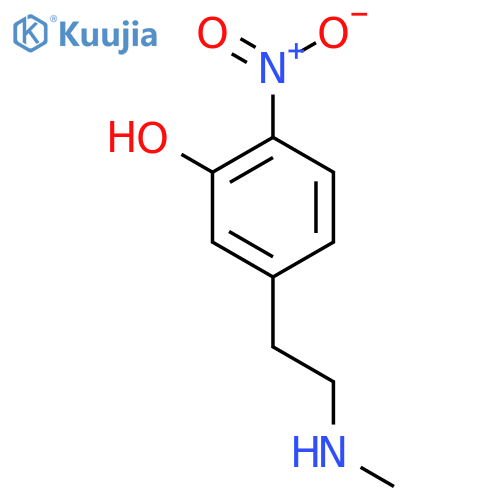 5-2-(methylamino)ethyl-2-nitrophenol structure