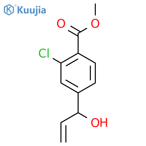 methyl 2-chloro-4-(1-hydroxyprop-2-en-1-yl)benzoate structure