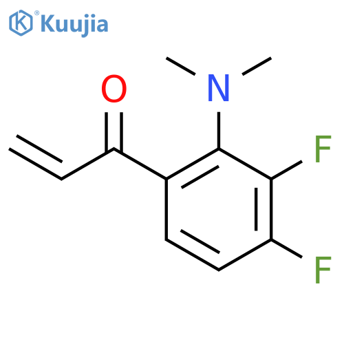 1-2-(dimethylamino)-3,4-difluorophenylprop-2-en-1-one structure