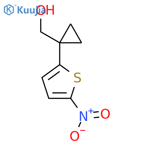 1-(5-nitrothiophen-2-yl)cyclopropylmethanol structure