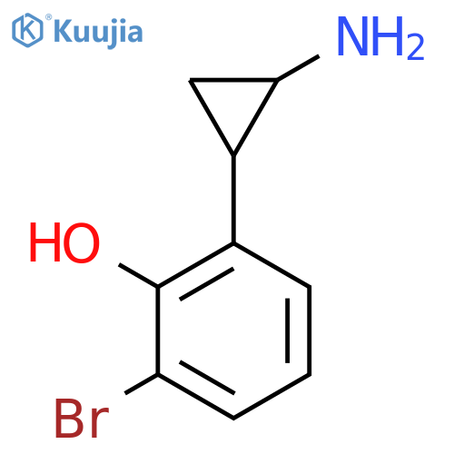 2-(2-aminocyclopropyl)-6-bromophenol structure