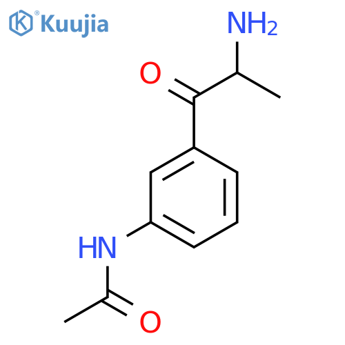 N-3-(2-aminopropanoyl)phenylacetamide structure