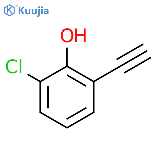 2-Chloro-6-ethynylphenol structure