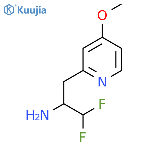 1,1-difluoro-3-(4-methoxypyridin-2-yl)propan-2-amine structure