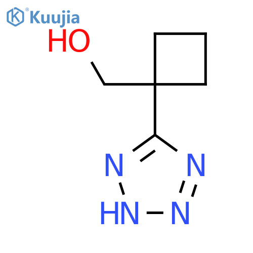 1-(1H-1,2,3,4-tetrazol-5-yl)cyclobutylmethanol structure