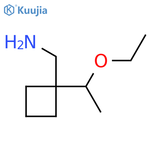 1-(1-ethoxyethyl)cyclobutylmethanamine structure