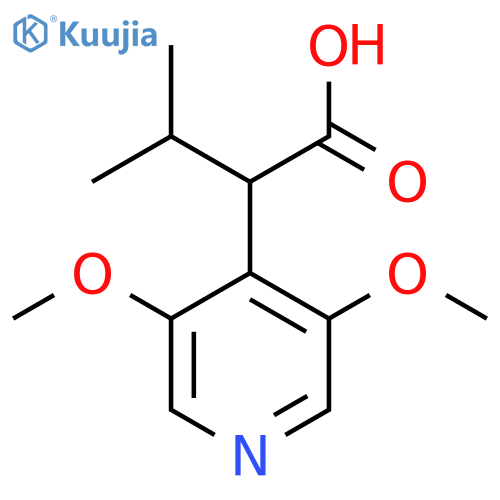 2-(3,5-dimethoxypyridin-4-yl)-3-methylbutanoic acid structure