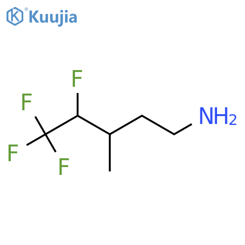 4,5,5,5-tetrafluoro-3-methylpentan-1-amine structure