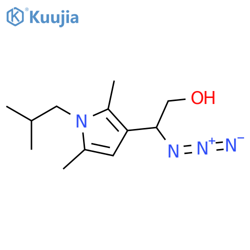 2-azido-2-2,5-dimethyl-1-(2-methylpropyl)-1H-pyrrol-3-ylethan-1-ol structure