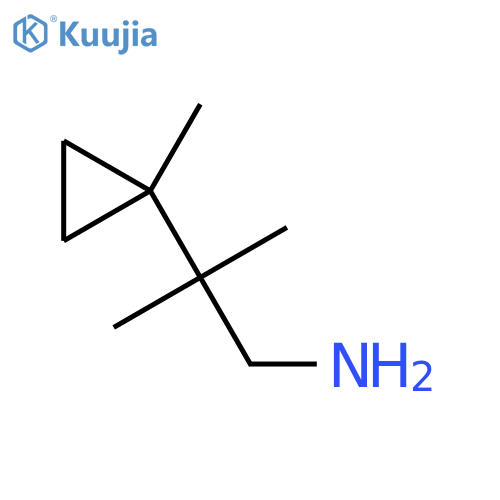 2-methyl-2-(1-methylcyclopropyl)propan-1-amine structure