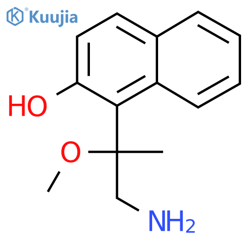 1-(1-Amino-2-methoxypropan-2-yl)naphthalen-2-ol structure