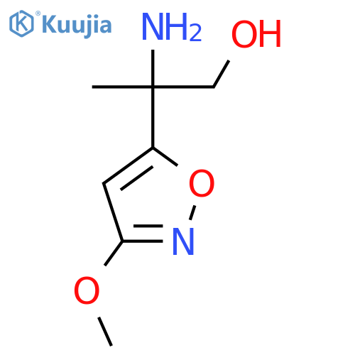 2-Amino-2-(3-methoxy-1,2-oxazol-5-yl)propan-1-ol structure